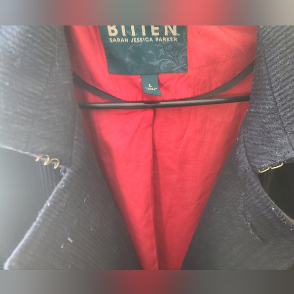 Bitten by Sarah Jessica Parker Navy Blue Coat - Large - Picture 7 of 7
